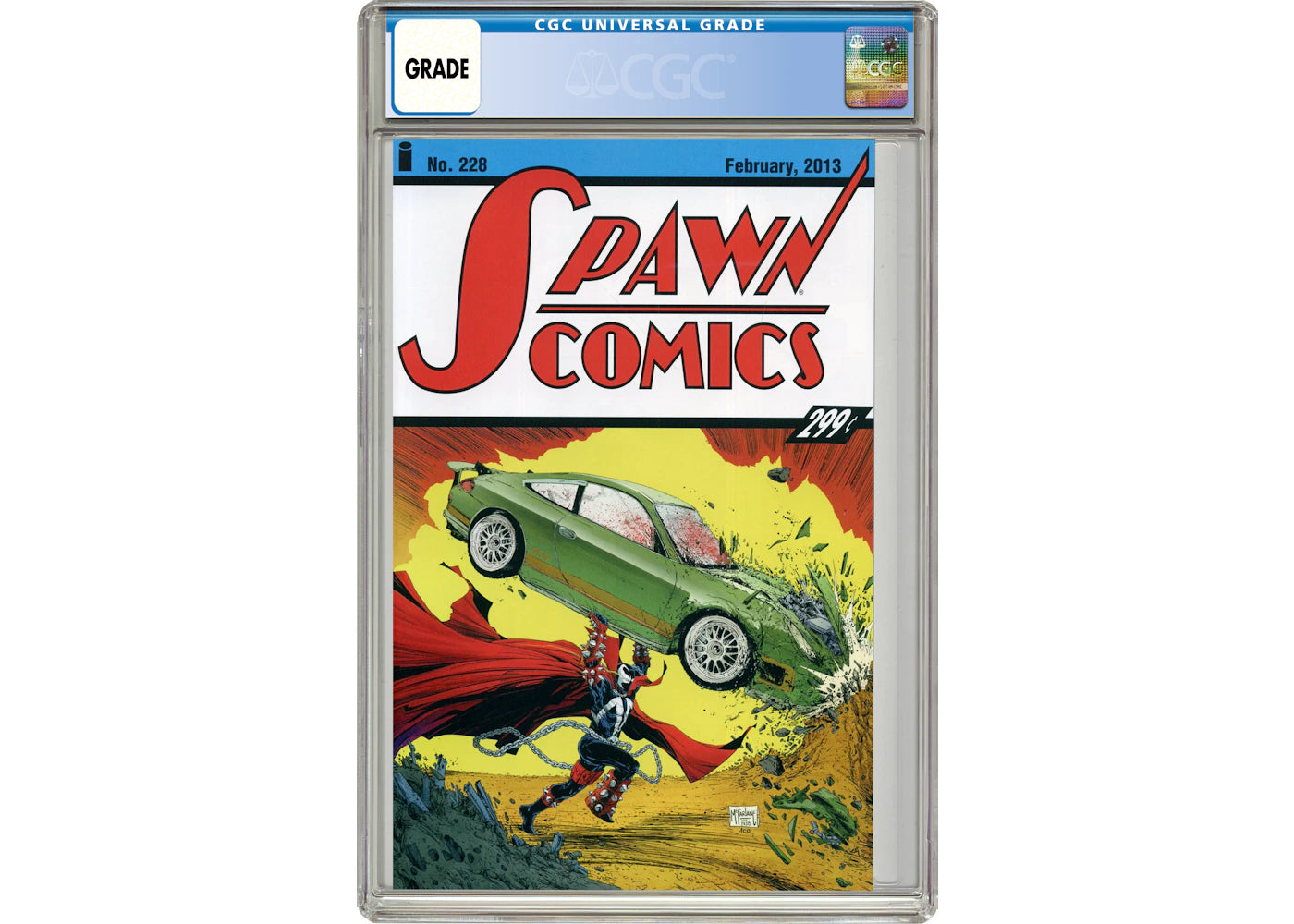 Image Spawn #228 (Action Comics #1 Cover Homage) Comic Book CGC Graded