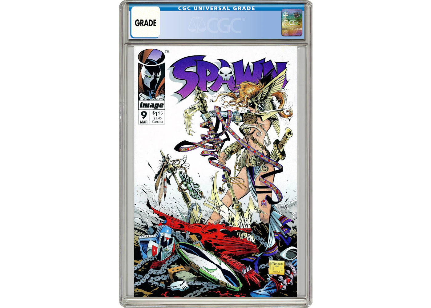 Image Spawn #9 (1st App. of Angela) Comic Book CGC Graded