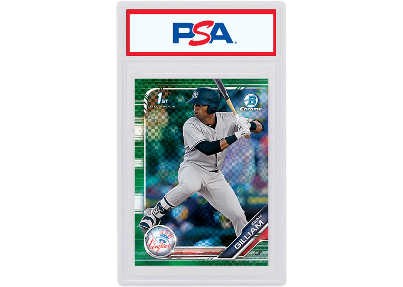 Isiah Gilliam 2019 Bowman Chrome X Green X-Fractor /31 BCP-204 (PSA or BGS Graded)