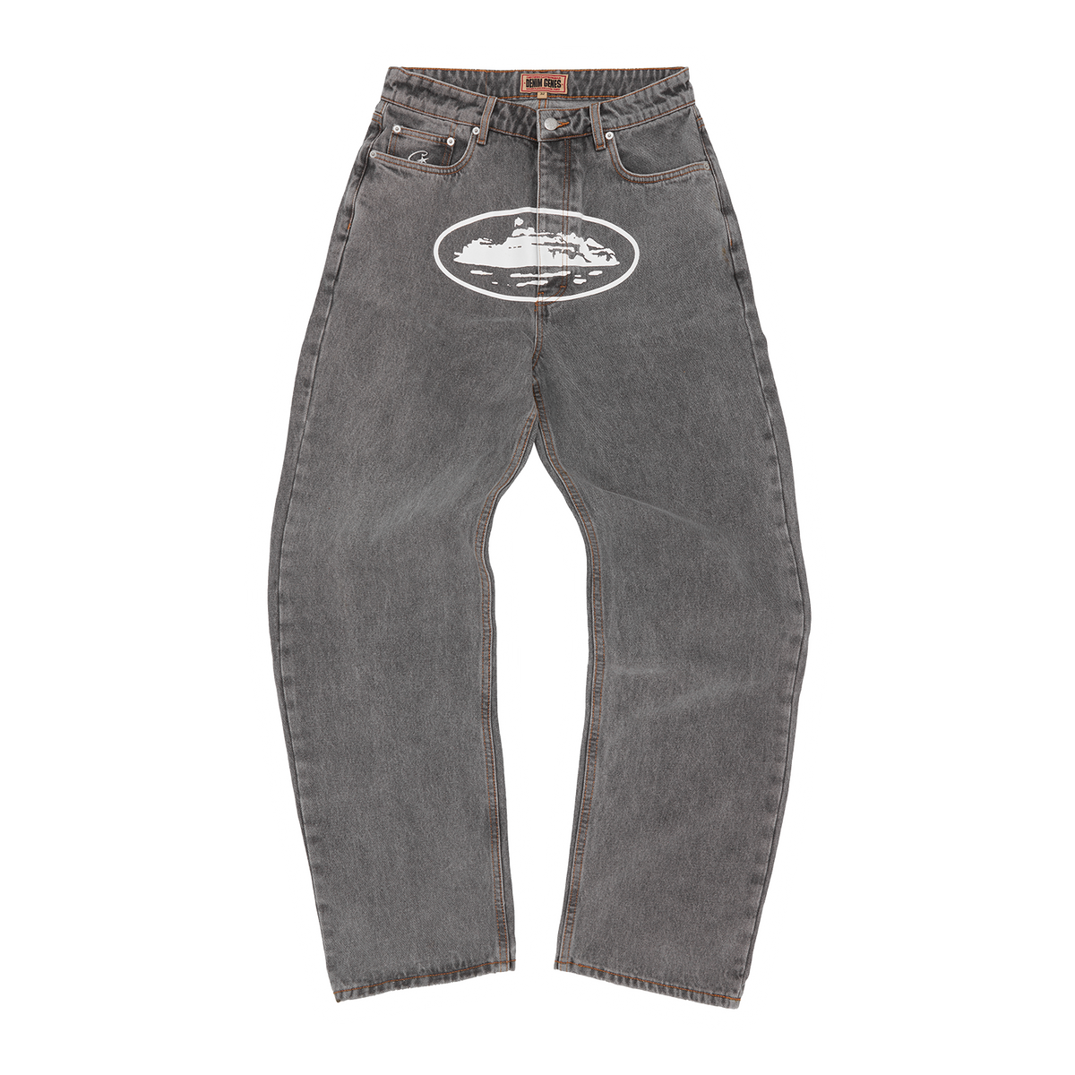 Corteiz Alcatraz Baggy Jeans Light Grey