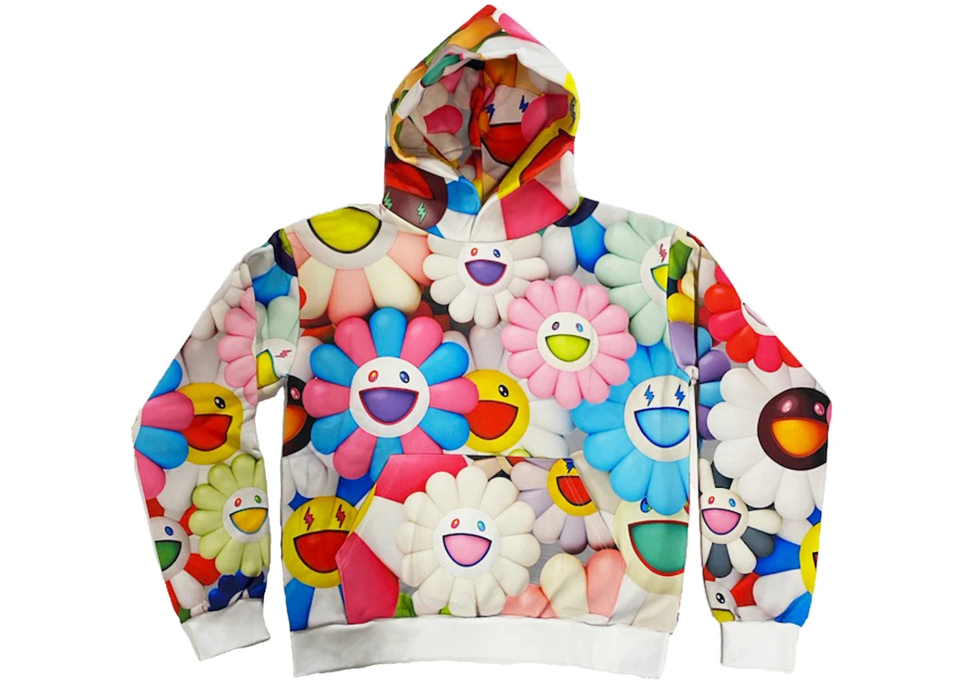 J Balvin x Takashi Murakami All Over Flowers Hoodie Multi