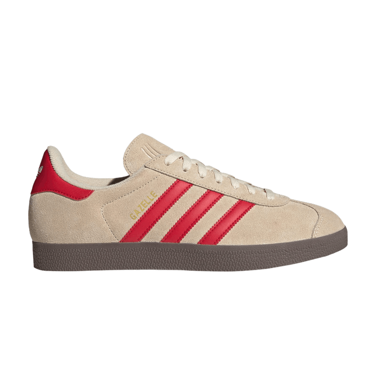 adidas Gazelle Sand Strata Better Scarlet Cloud White