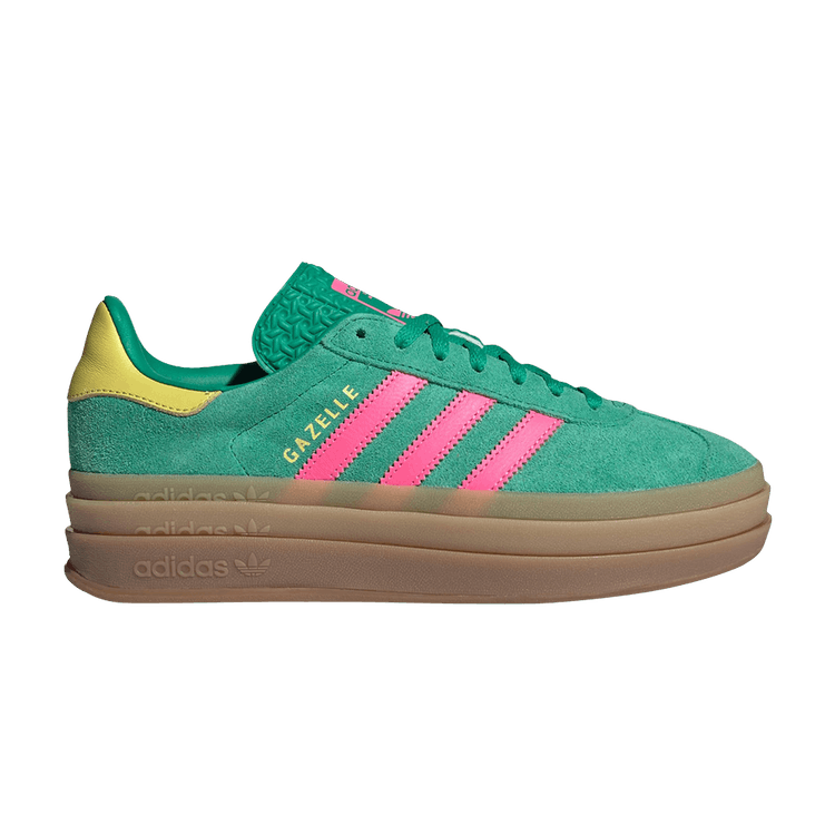 adidas Gazelle Bold Court Green Lucid Pink (Women's)