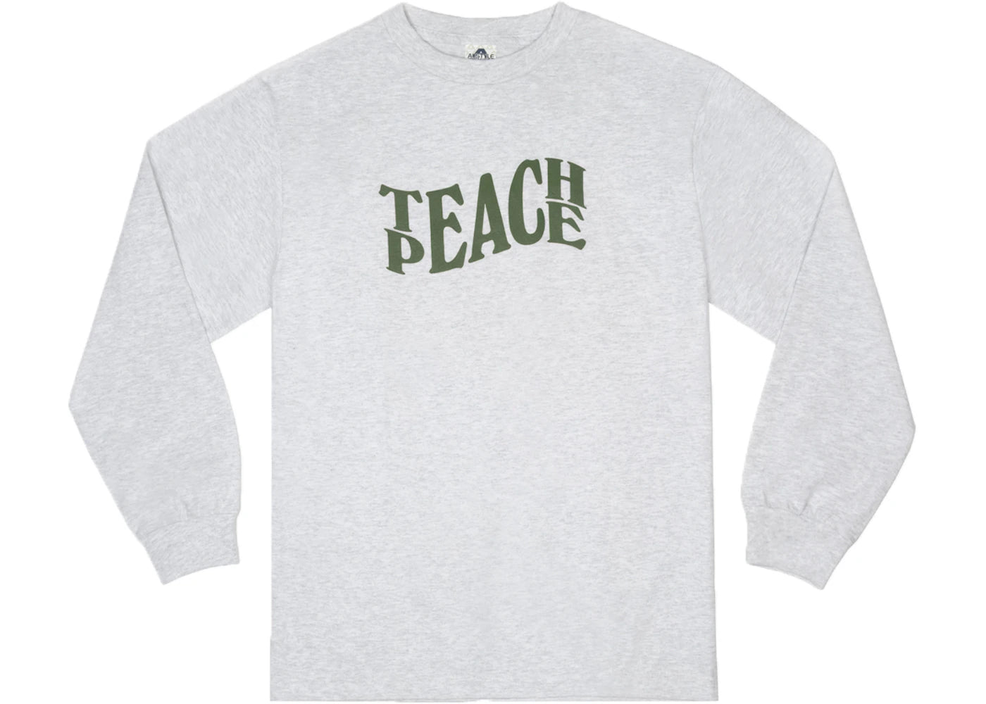 JJJJound Teach Peace L/S Tee Ash Grey