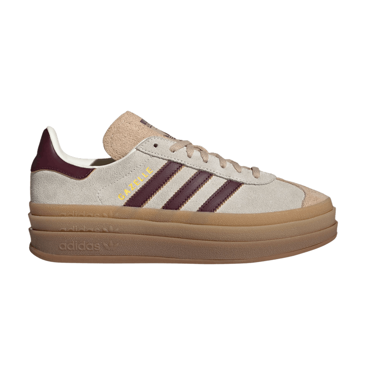 adidas Gazelle Bold Cream White Maroon (Women's)