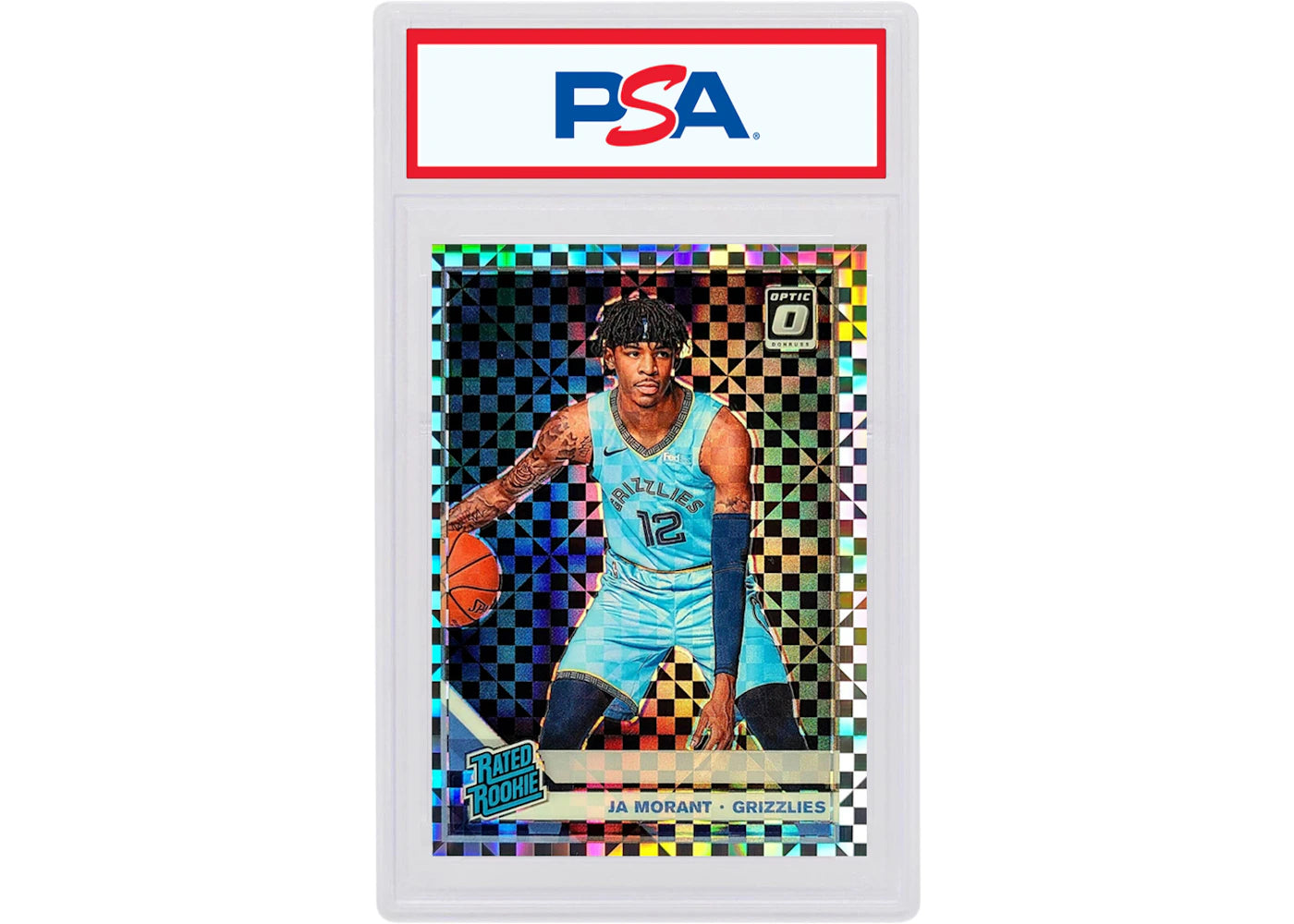 Ja Morant 2019 Donruss Optic Rookie Checkerboard #168 (PSA or BGS Graded)