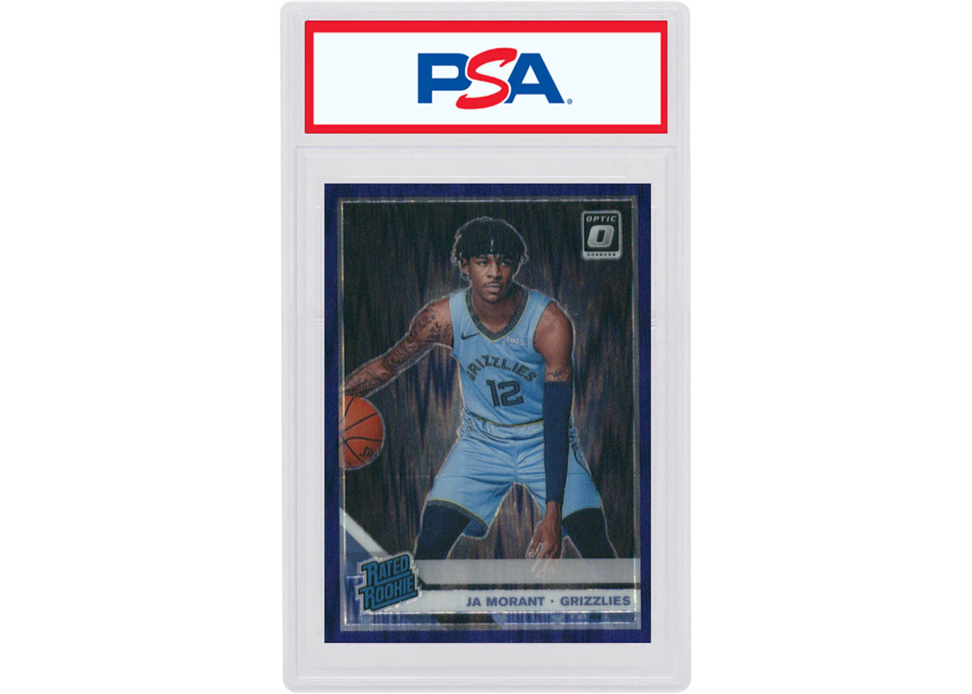 Ja Morant 2019 Donruss Optic Rookie Purple Shock #168 (PSA or BGS Graded)