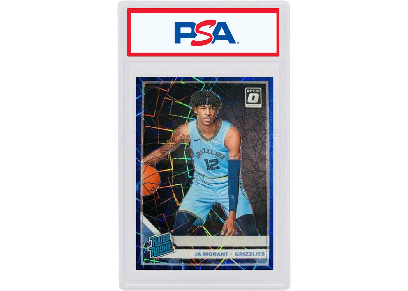 Ja Morant 2019 Panini Donruss Optic Rookie Blue Velocity #168 (PSA or BGS Graded)