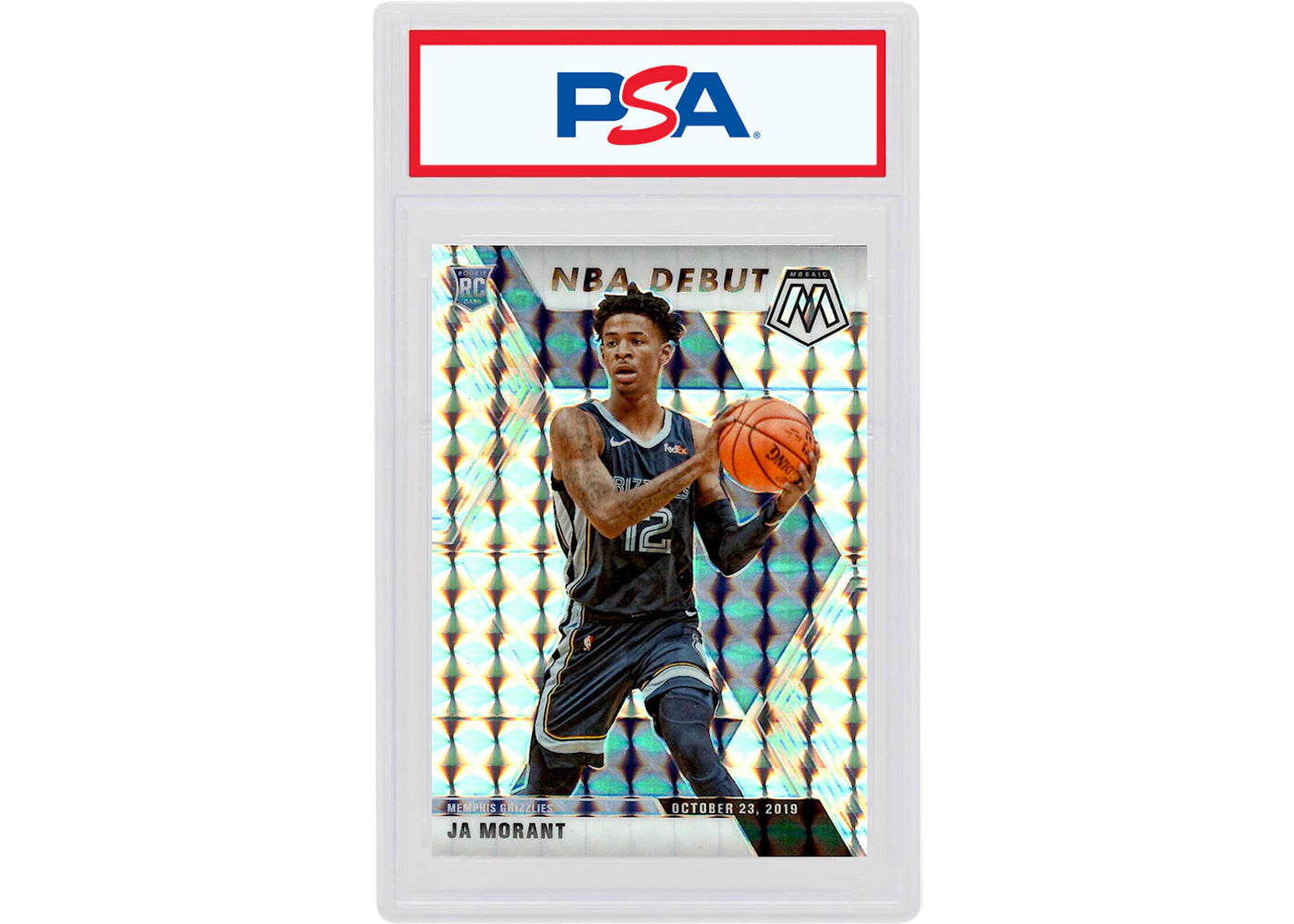 Ja Morant 2019 Panini Mosaic NBA Debut Rookie Mosaic #274 (PSA or BGS Graded)