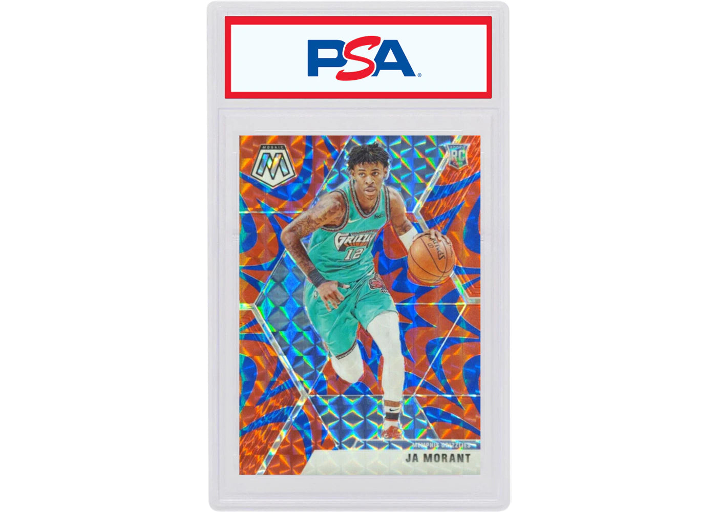 Ja Morant 2019 Panini Mosaic Rookie Reactive Blue #219 (PSA or BGS Graded)
