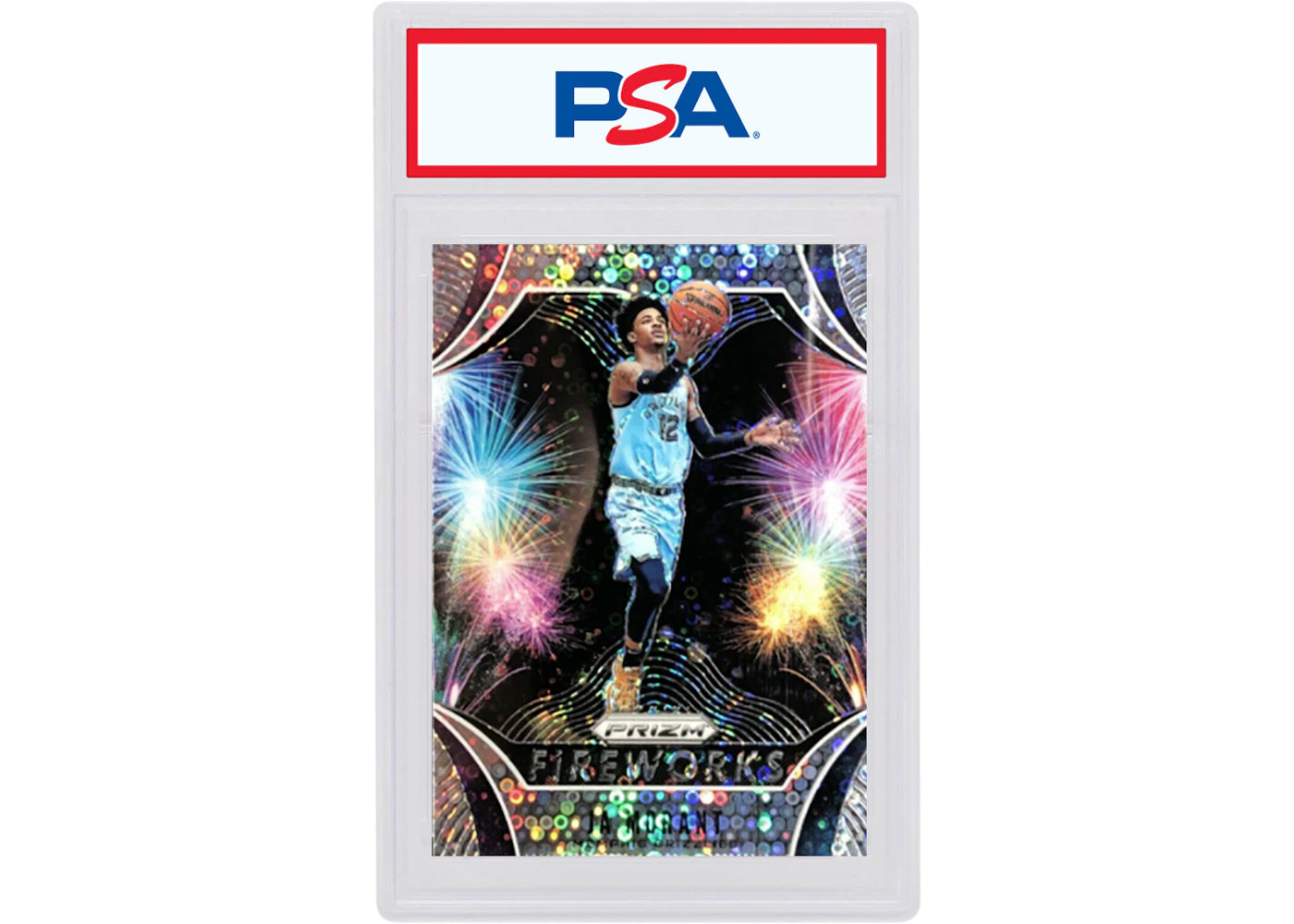 Ja Morant 2019 Panini Prizm Fireworks Rookie Fast Break #28 (PSA or BGS Graded)