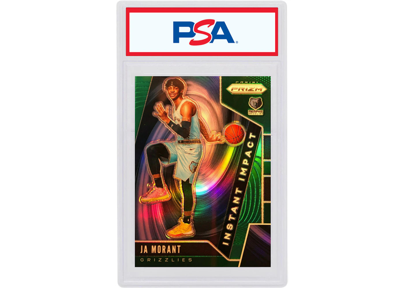 Ja Morant 2019 Panini Prizm Instant Impact Rookie Green #12 (PSA or BGS Graded)
