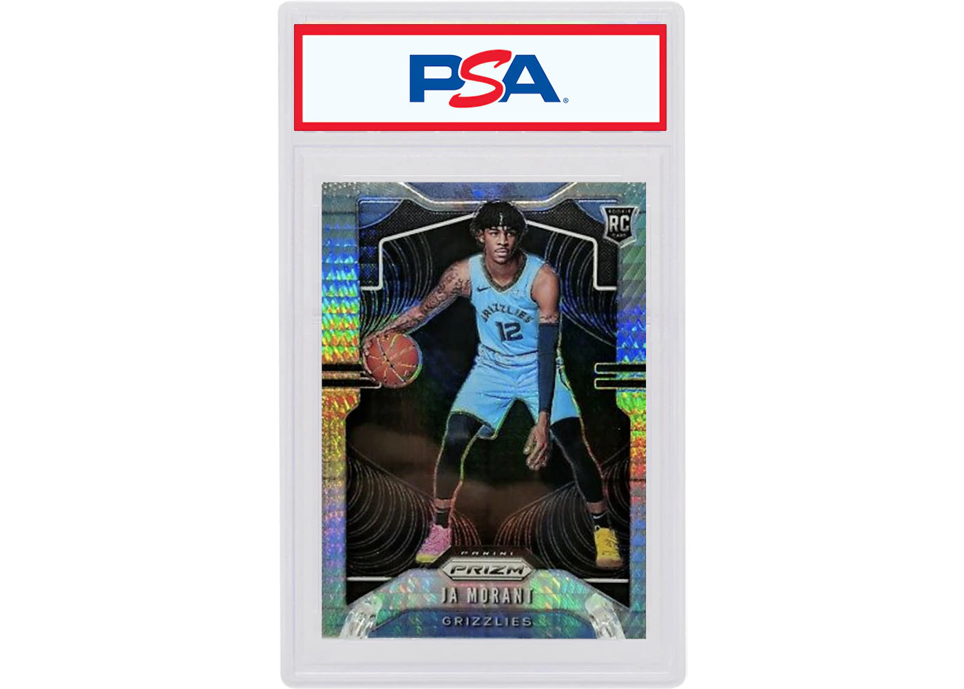 Ja Morant 2019 Panini Prizm Rookie Hyper #249 (PSA or BGS Graded)