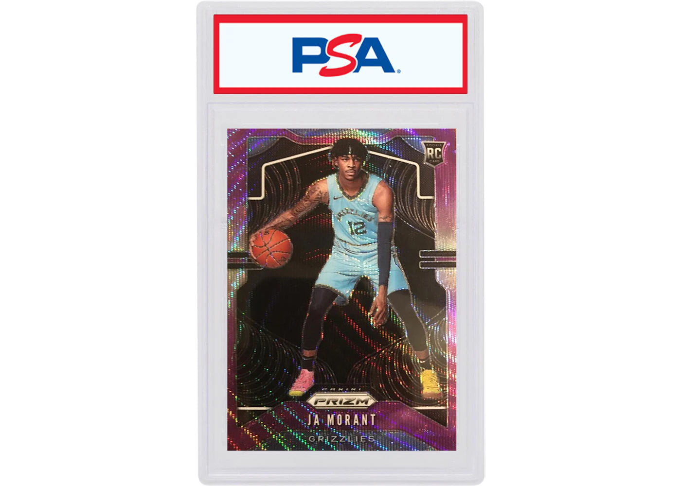 Ja Morant 2019 Panini Prizm Rookie Purple Wave #249 (PSA or BGS Graded)