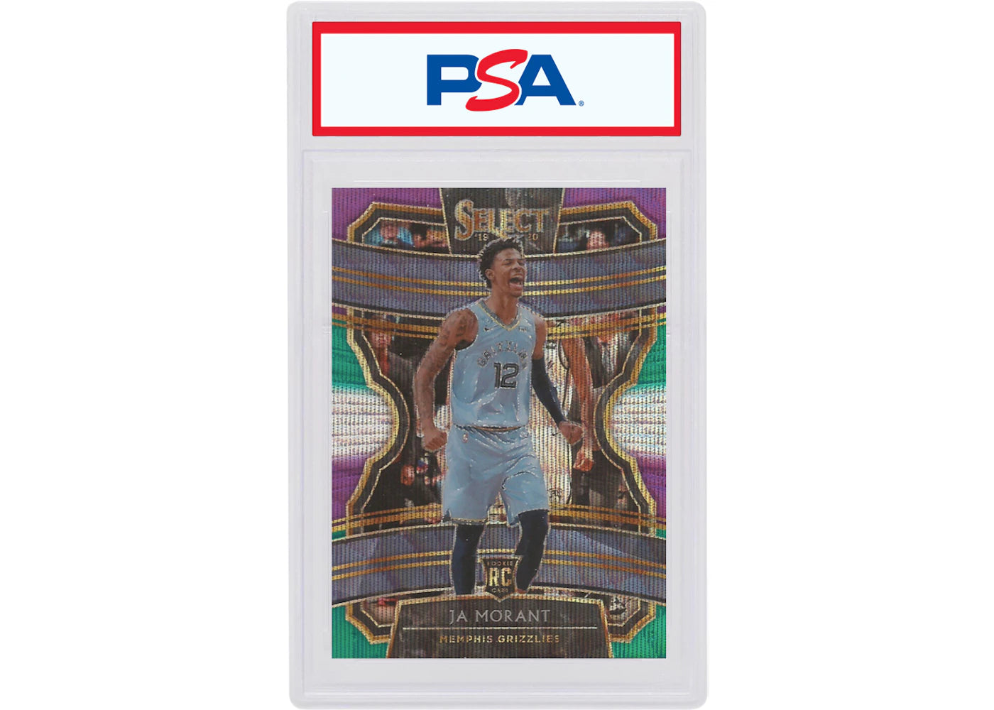 Ja Morant 2019 Panini Select Rookie Tri-Color #72 (PSA or BGS Graded)