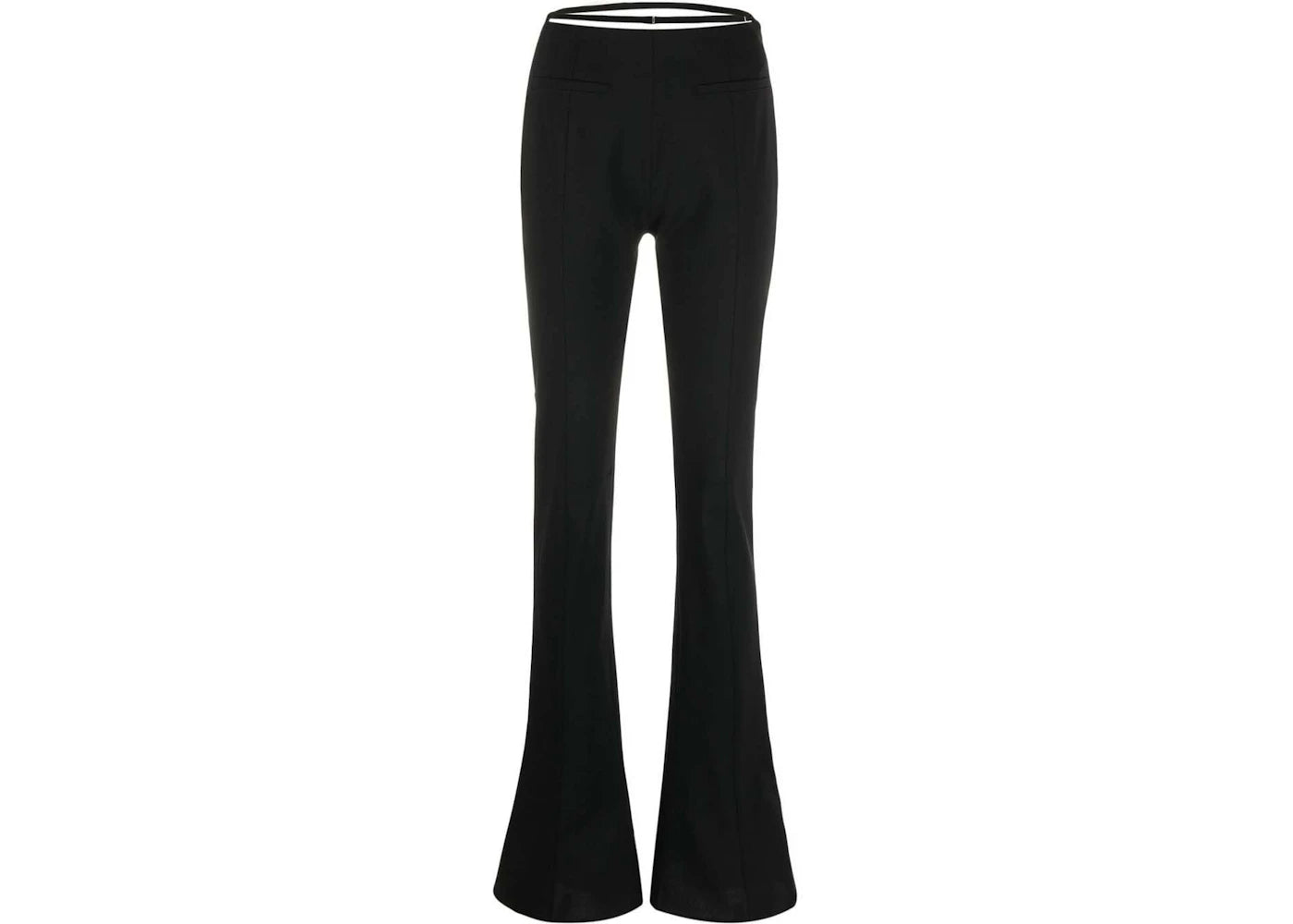 Jacquemus Wool-Blend Flared Trousers Black