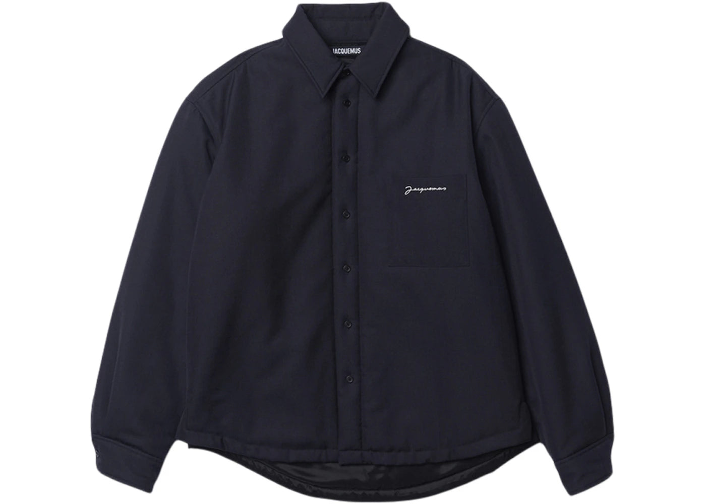 Jacquemus La Chemise Boulanger Puffed Overshirt Navy