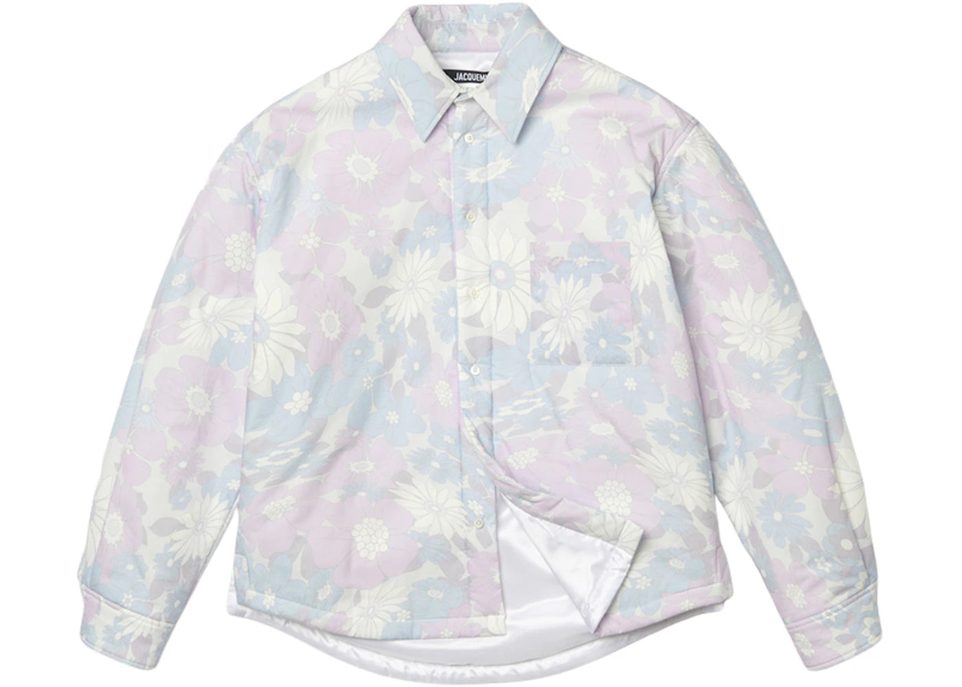 Jacquemus La Chemise Boulanger Puffed Overshirt Print Faded Flowers