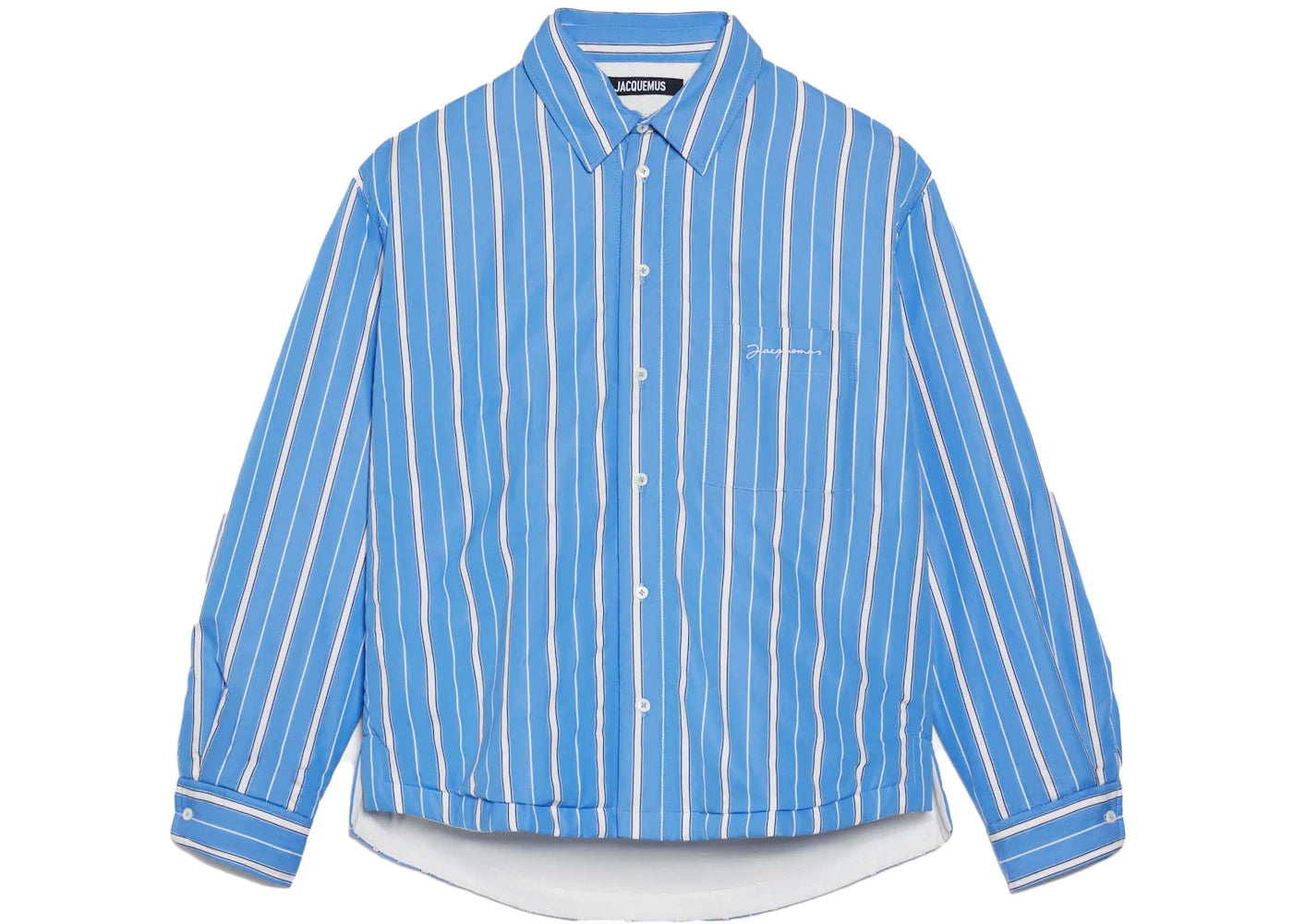 Jacquemus La Chemise Boulanger Shirt Blue Stripes