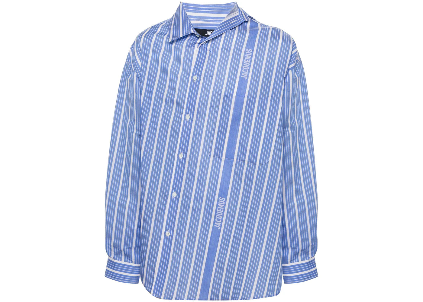 Jacquemus La Chemise Cuadro Shirt Blue/White