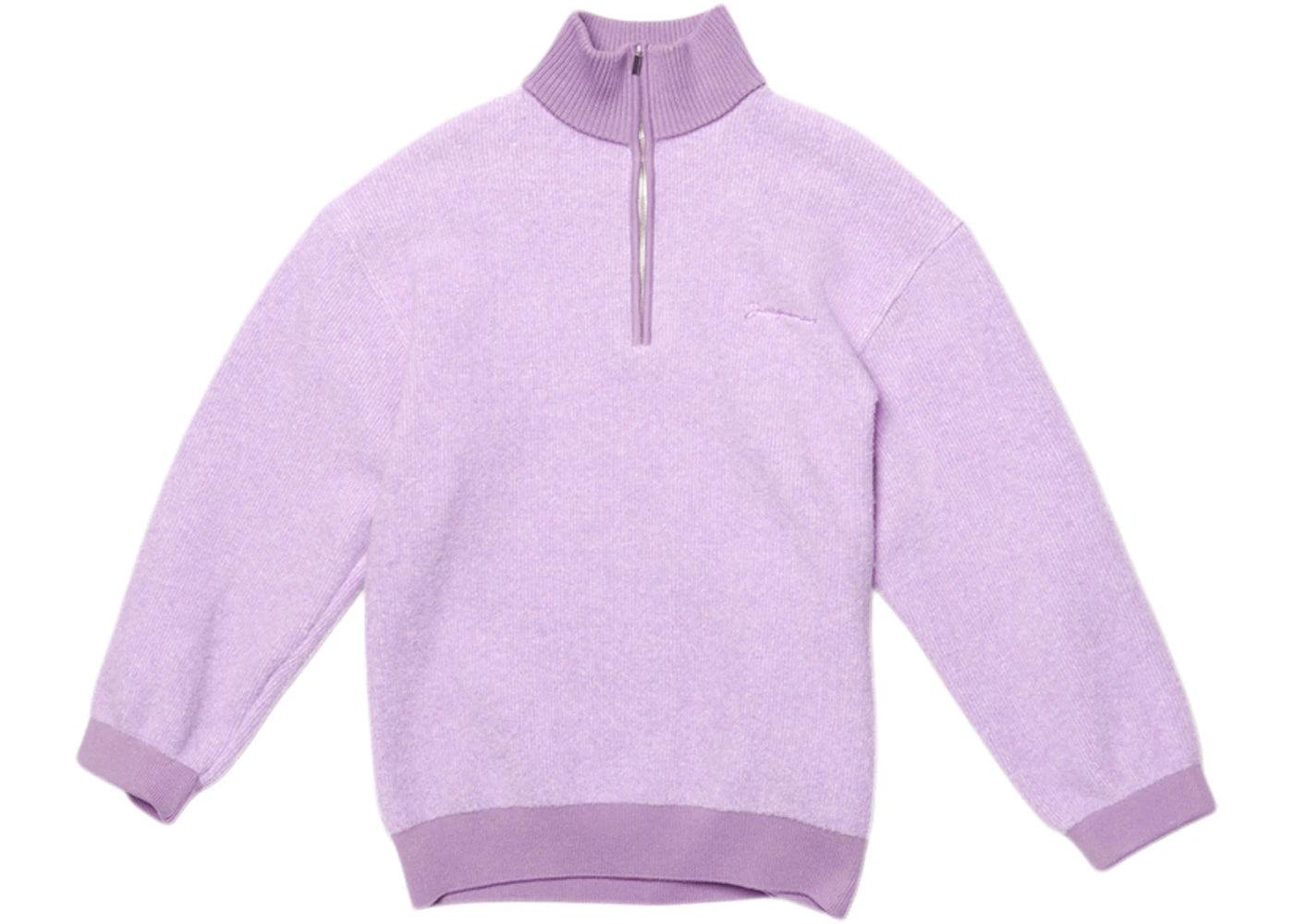 Jacquemus La Maille Berger Zip Collar Sweater Light Purple