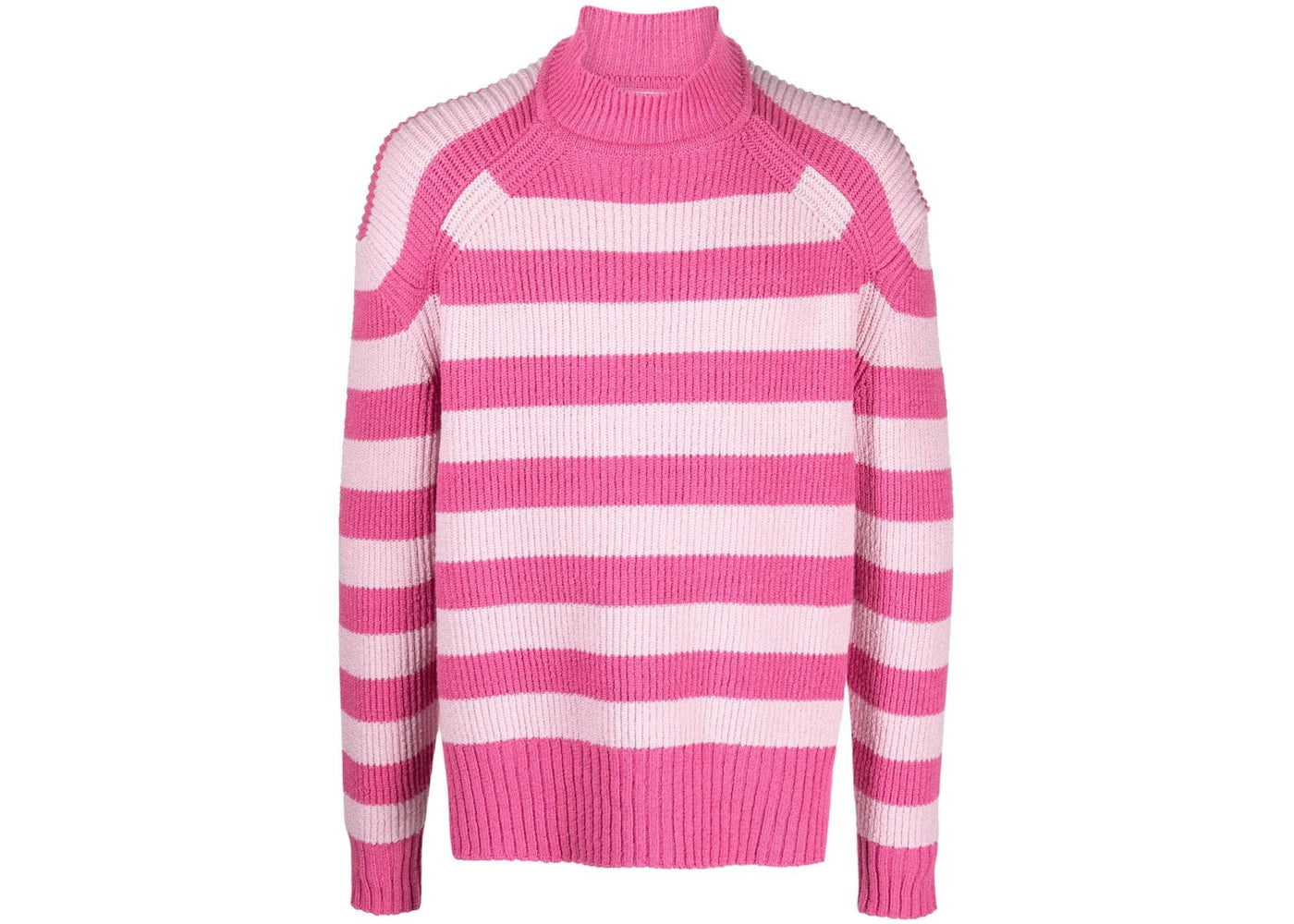 Jacquemus La Maille Rayures Ribbed Sweater Pink/White