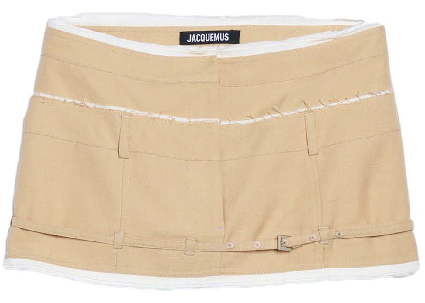 Jacquemus La Mini Jupe Caraco Skirt Beige