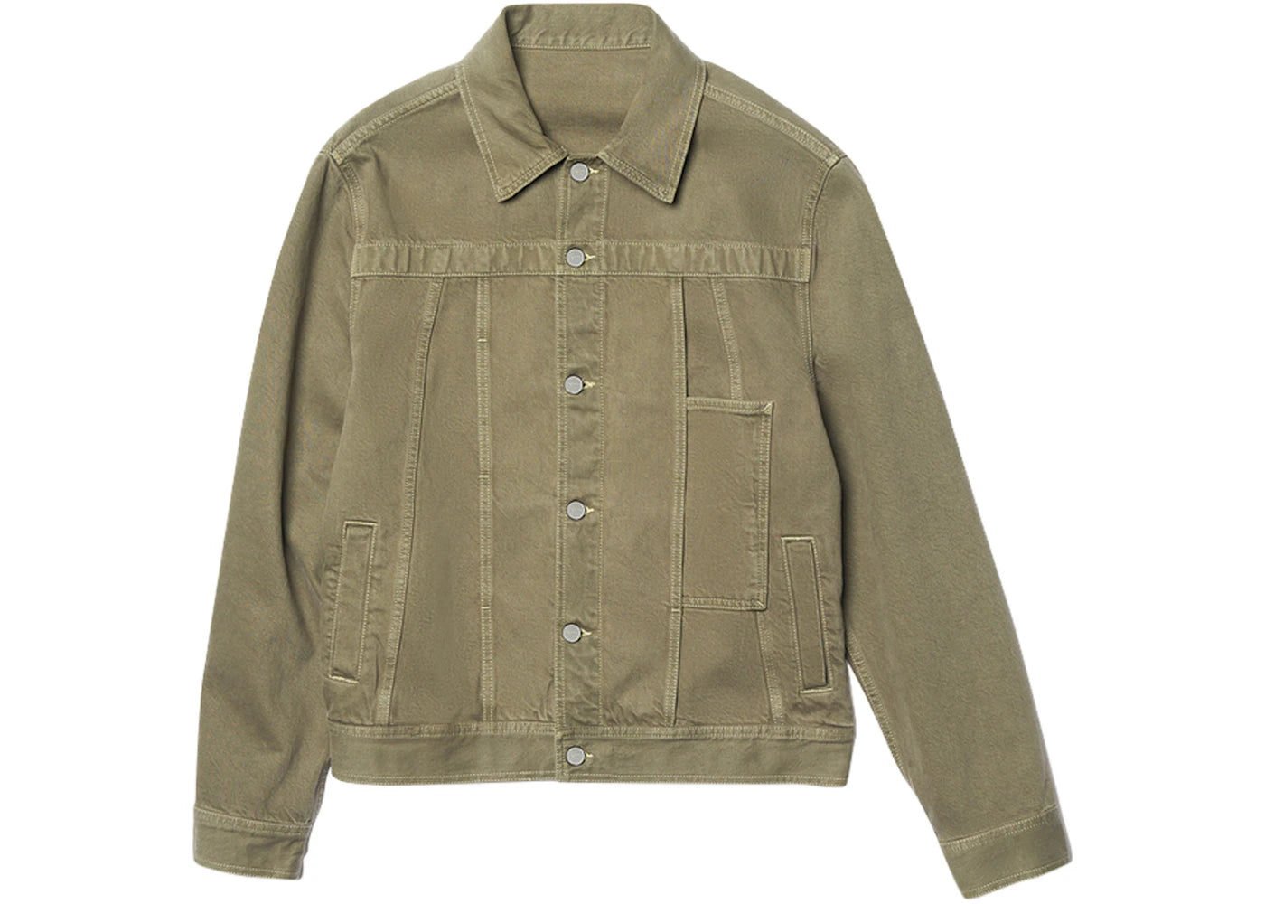 Jacquemus La Veste De Nimes Paneled Denim Jacket Khaki/Beige