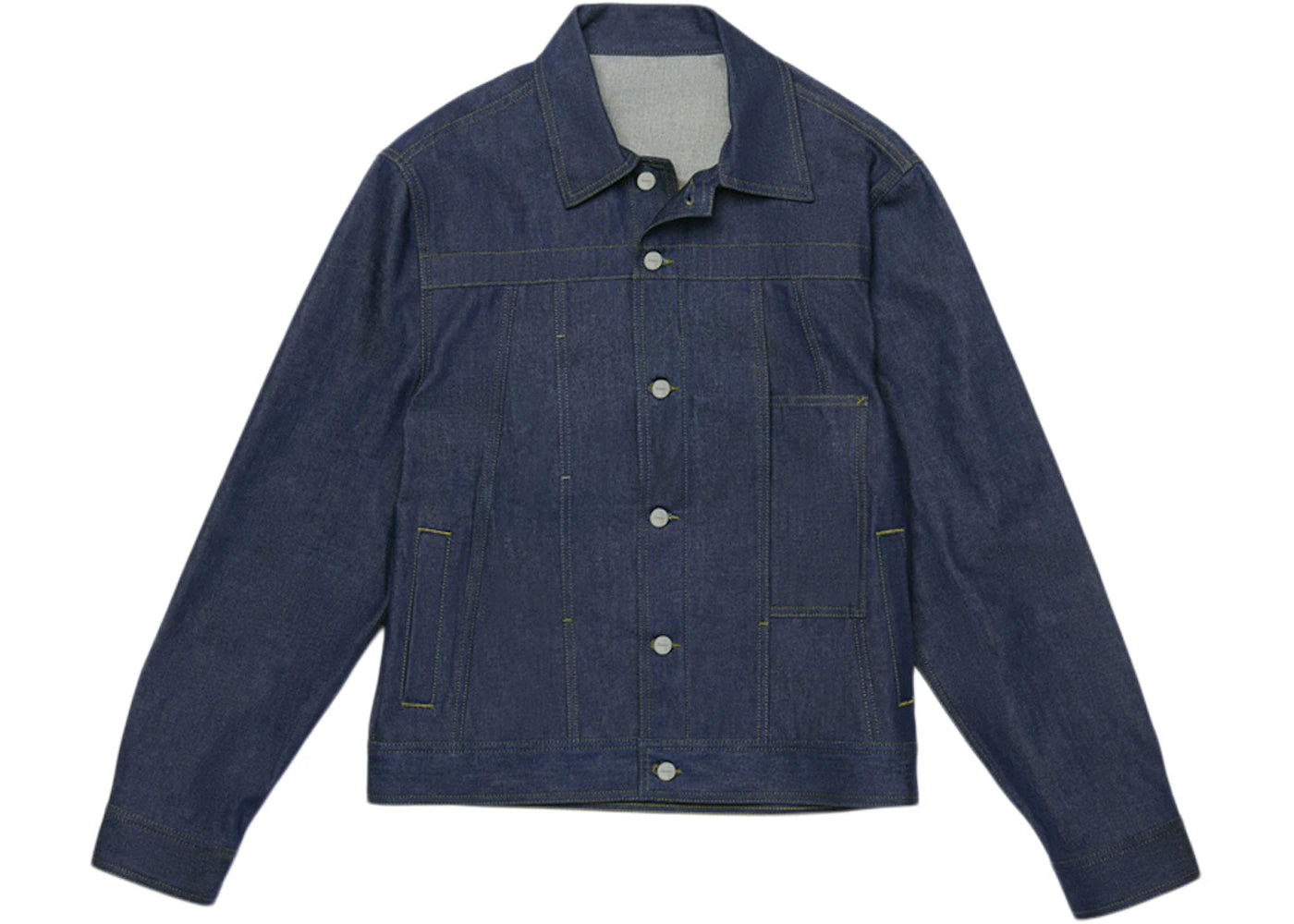 Jacquemus La Veste De Nimes Paneled Denim Jacket Navy/Khaki