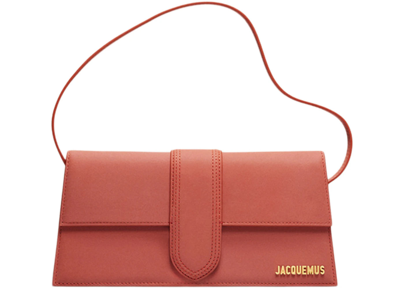 Jacquemus Le Bambino Long Flap Bag Dark Red