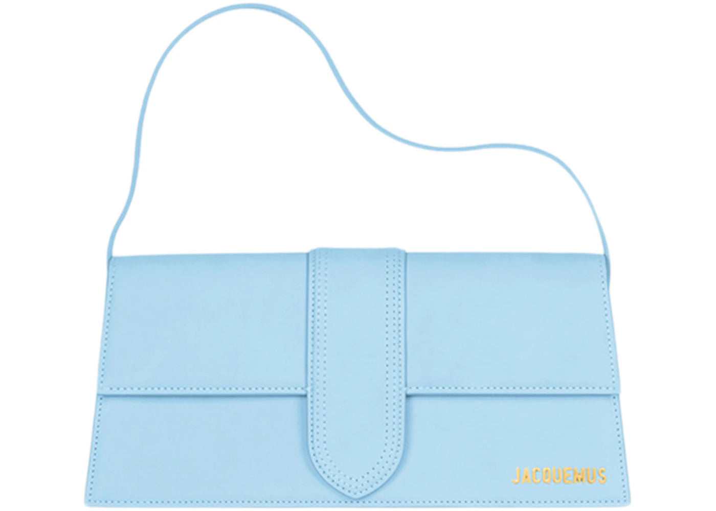 Jacquemus Le Bambino Long Flap Shoulder Bag Light Blue