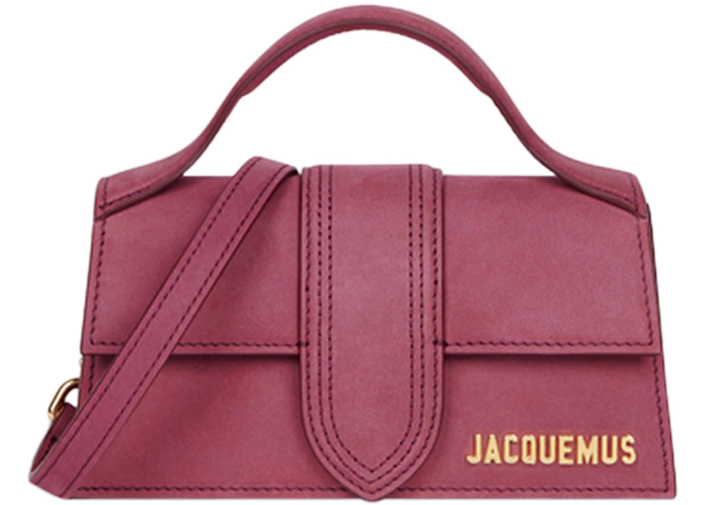 Jacquemus Le Bambino Mini Flap Bag Burgundy