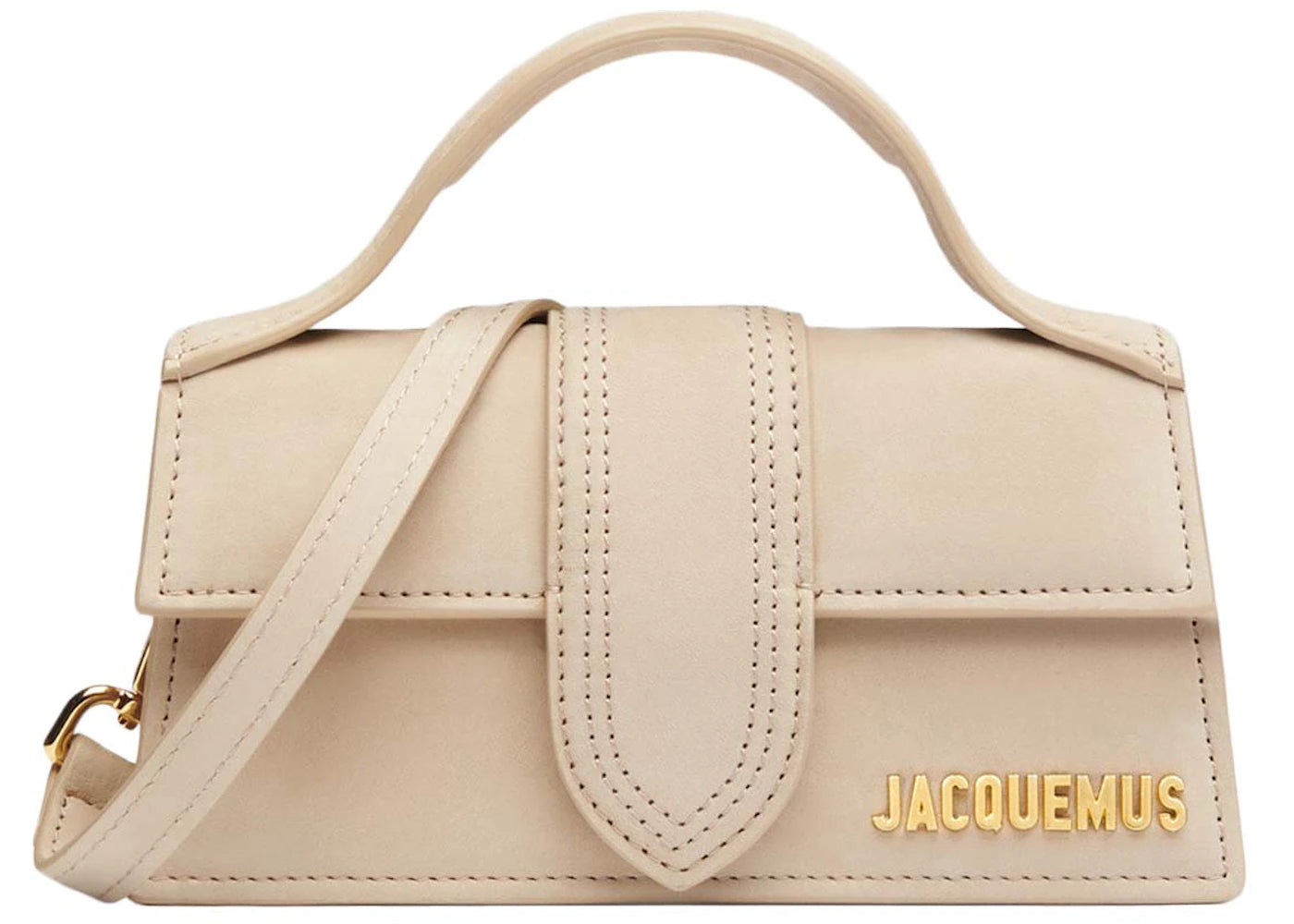 Jacquemus Le Bambino Mini Flap Bag Dark Beige