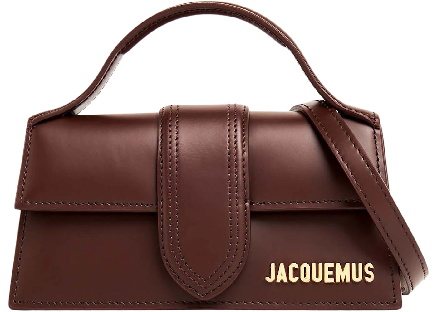 Jacquemus Le Bambino Mini Flap Bag Dark Brown