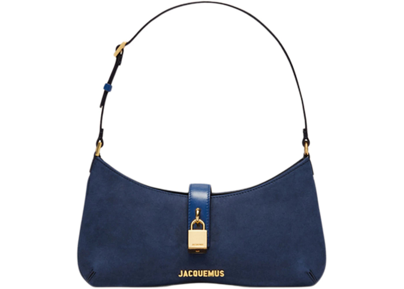 Jacquemus Le Bisou Cadenas Padlock Shoulder Bag Dark Navy