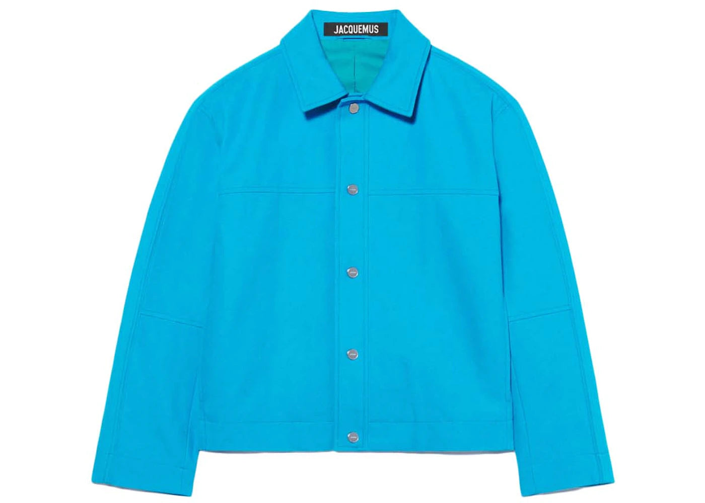 Jacquemus Le Blouson Giardino Workwear Panelled Jacket Blue
