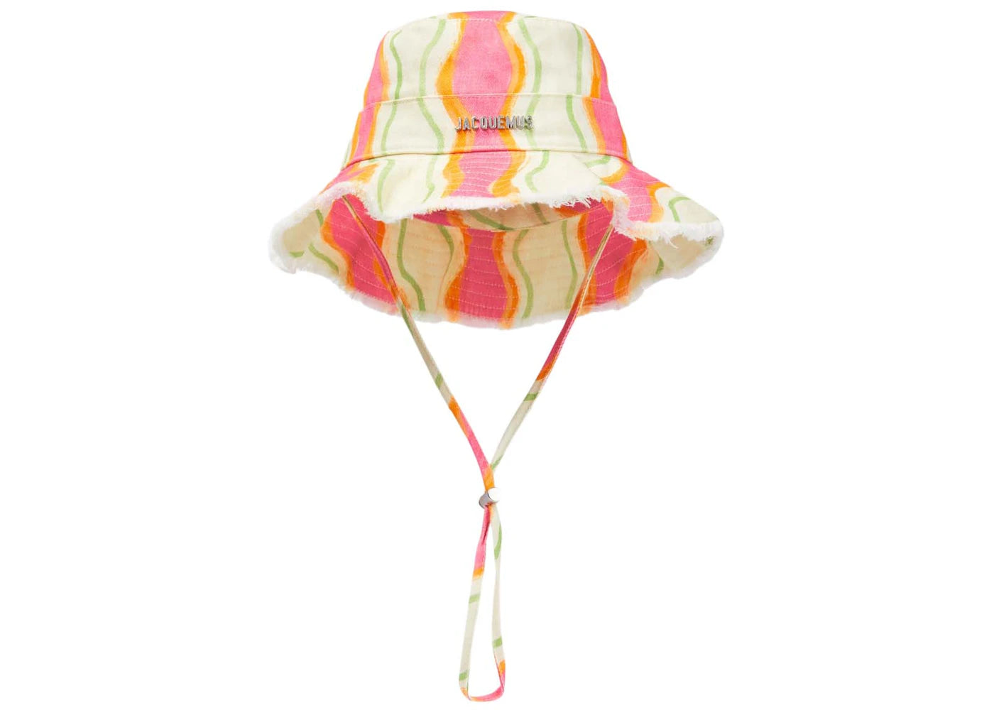 Jacquemus Le Bob Artichaut Hat Print Pink Waves Stripes