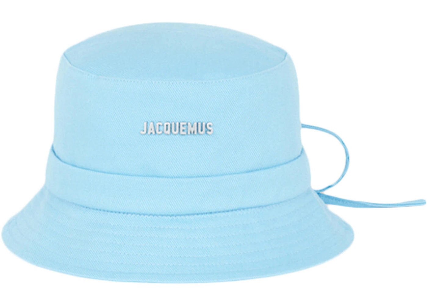 Jacquemus Le Bob Gadjo Bow Knotted Bucket Hat Blue