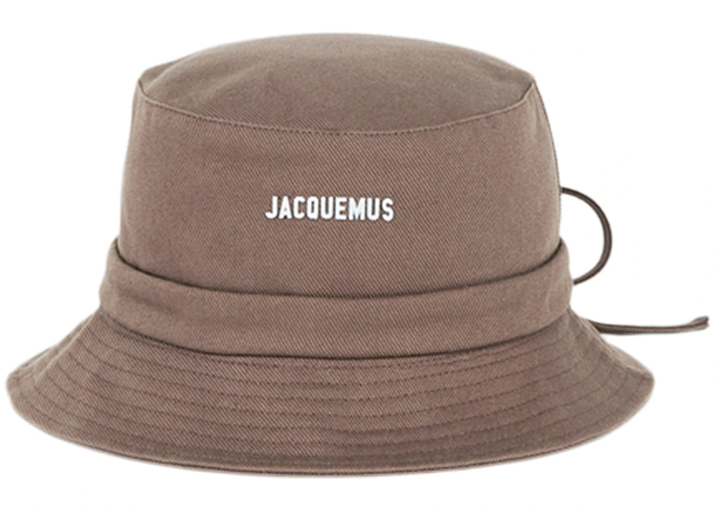 Jacquemus Le Bob Gadjo Bow Knotted Bucket Hat Brown