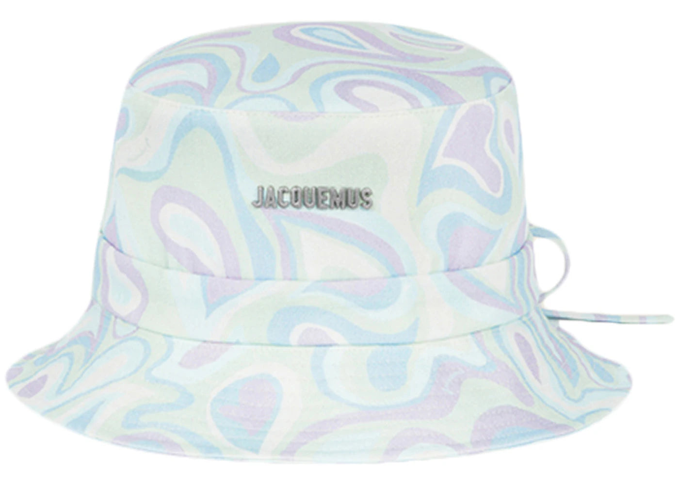 Jacquemus Le Bob Gadjo Bow Knotted Bucket Hat Print Faded Paisley