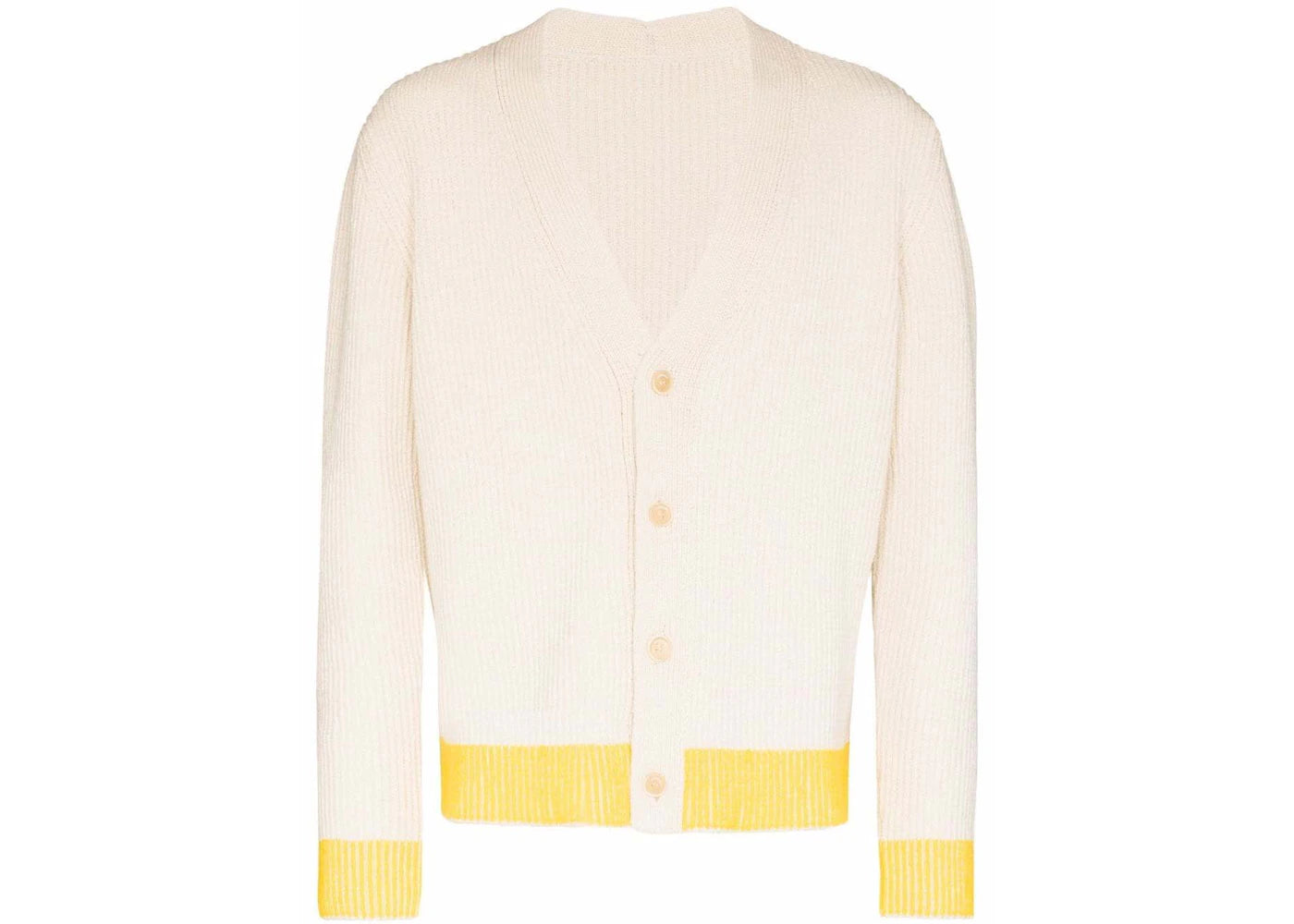 Jacquemus Le Cardigan Limone Two-tone Cardigan Beige