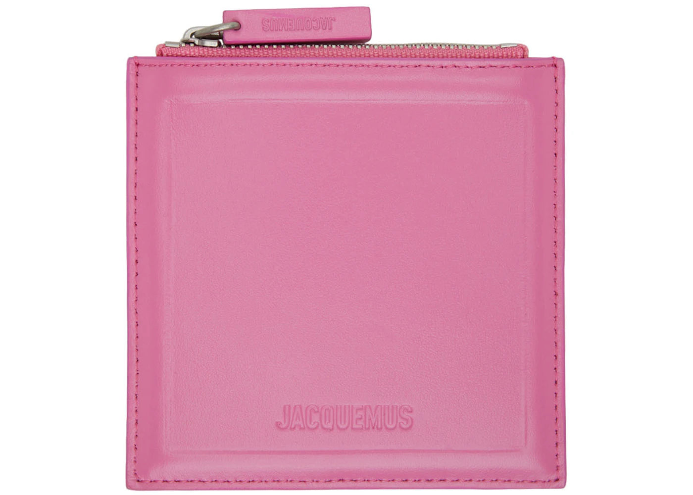 Jacquemus Le Carre Zip Up Purse Pink