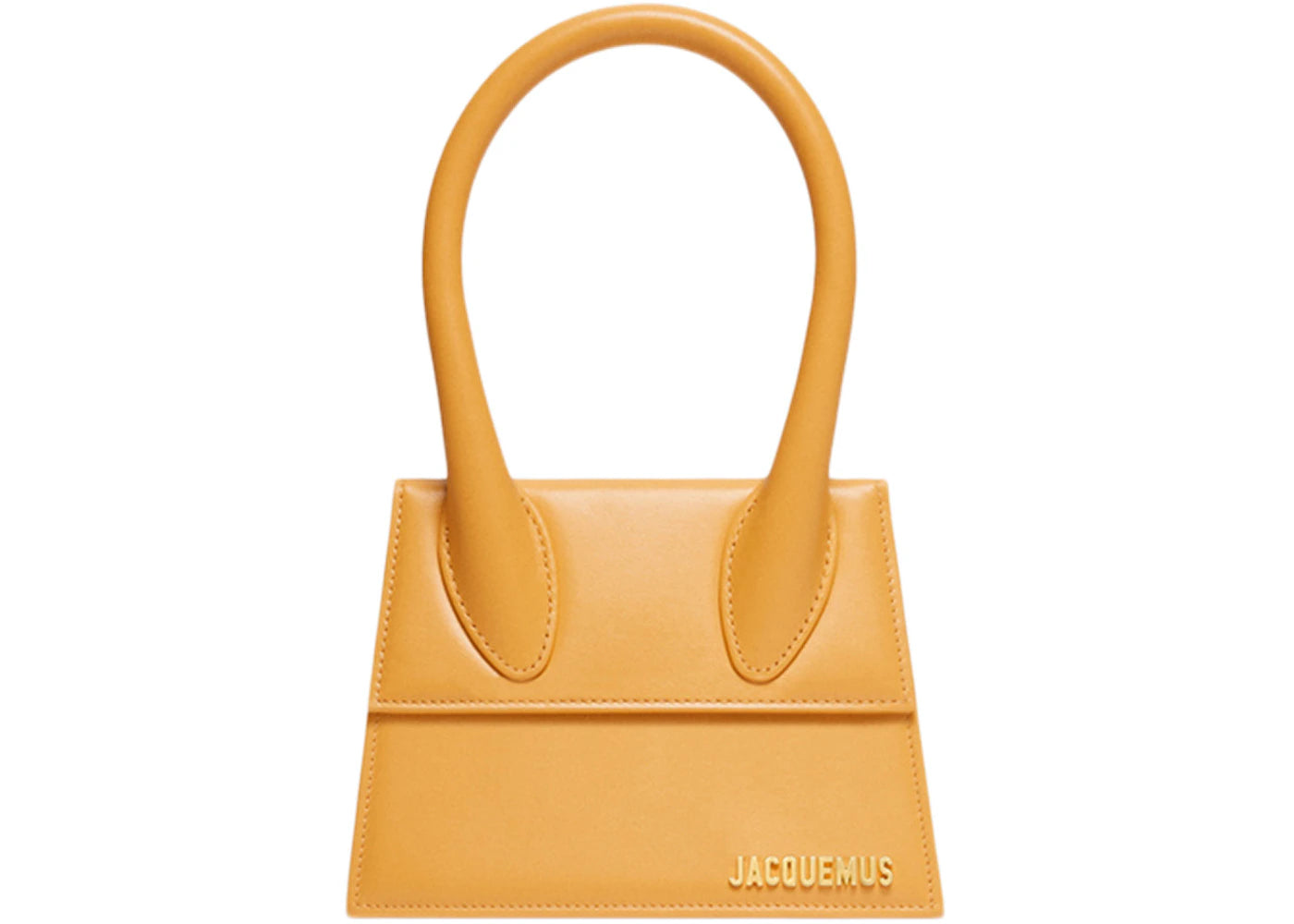 Jacquemus Le Chiquito Moyen Signature Handbag Dark Yellow