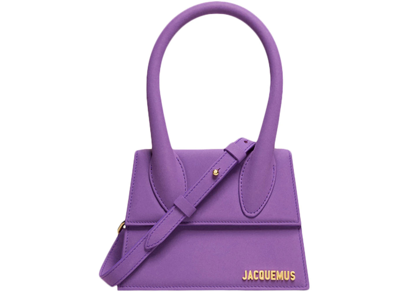 Jacquemus Le Chiquito Moyen Signature Handbag Purple