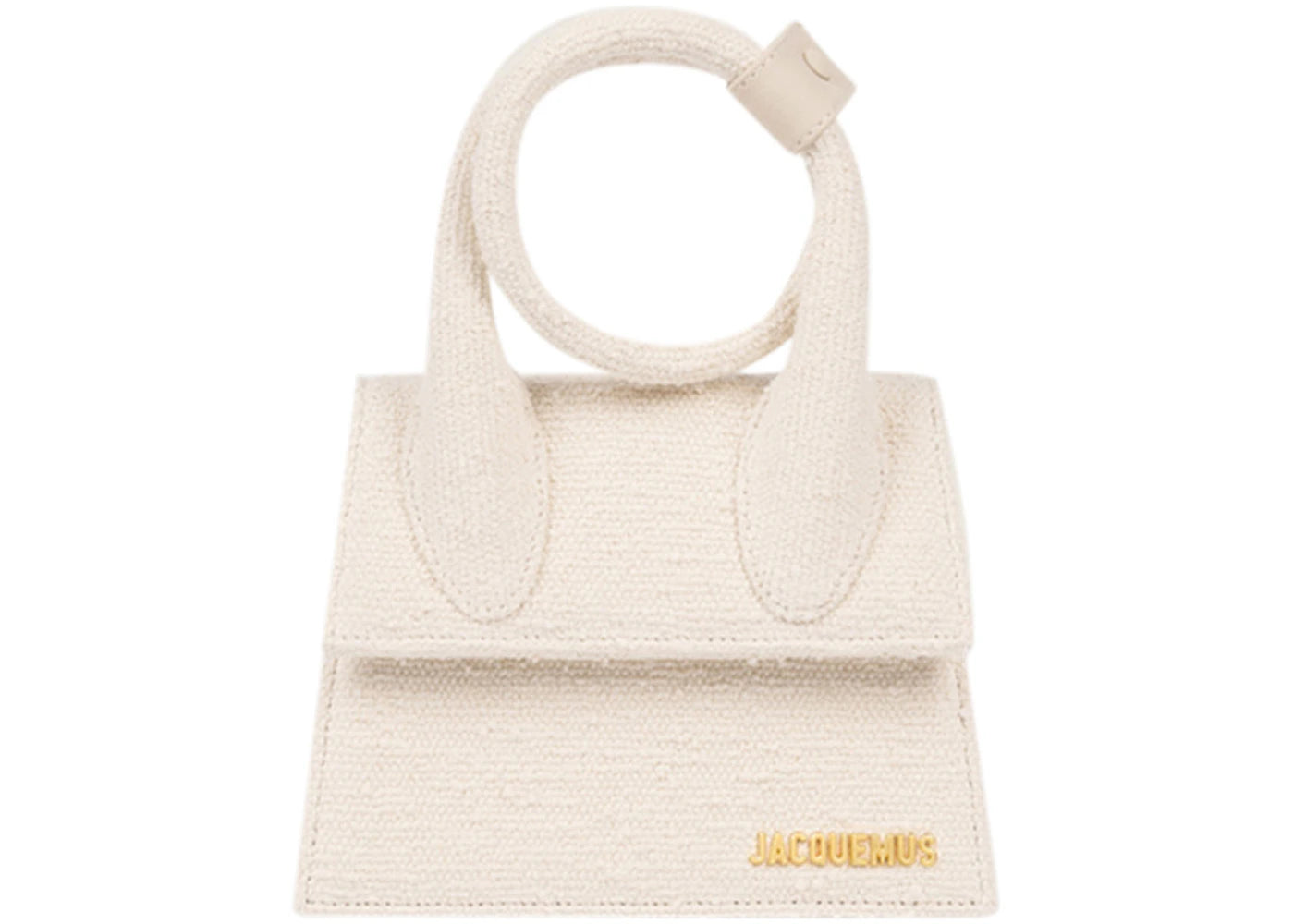 Jacquemus Le Chiquito Noeud Coiled Handbag Cotton Off-White