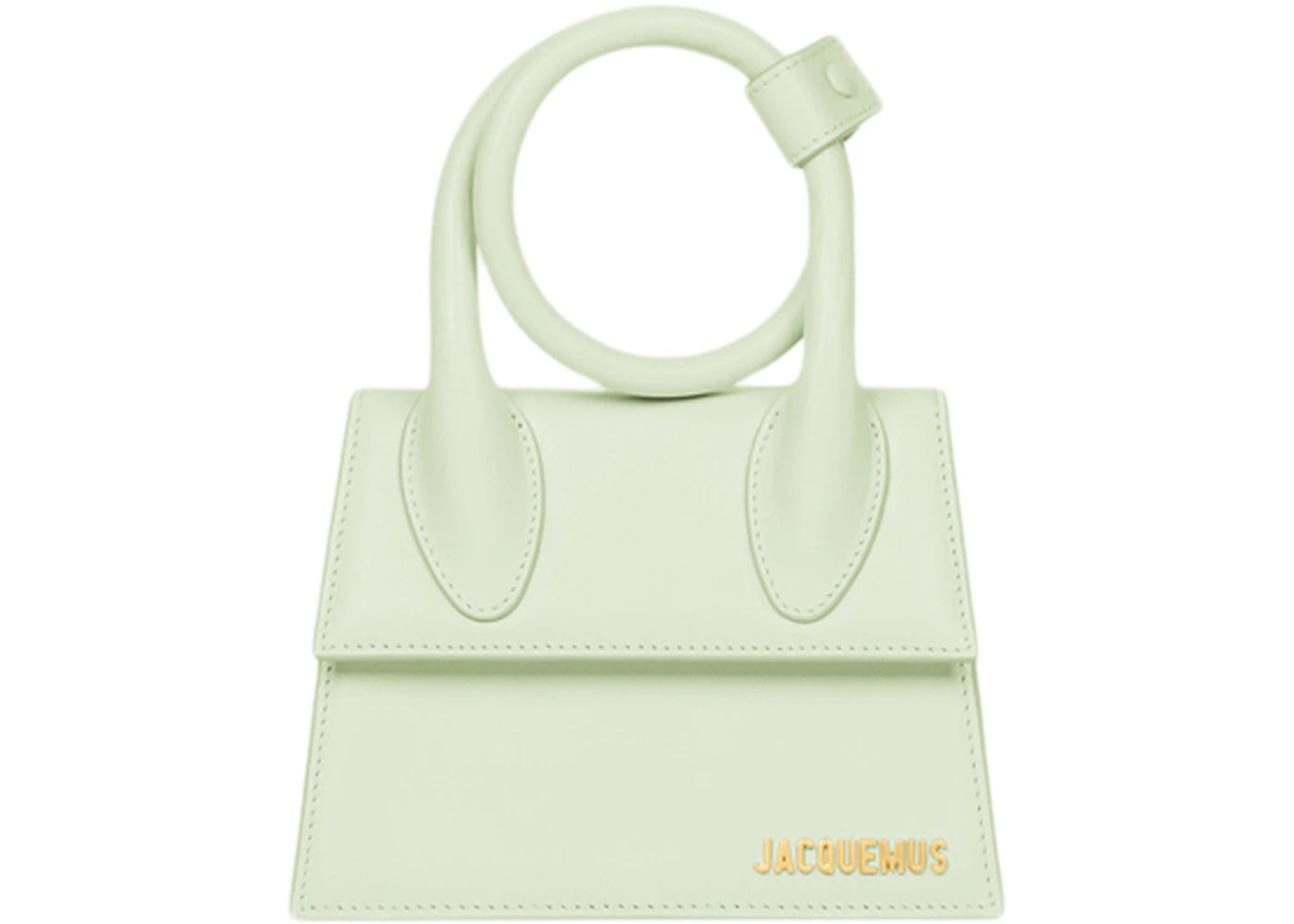 Jacquemus Le Chiquito Noeud Coiled Handbag Light Green