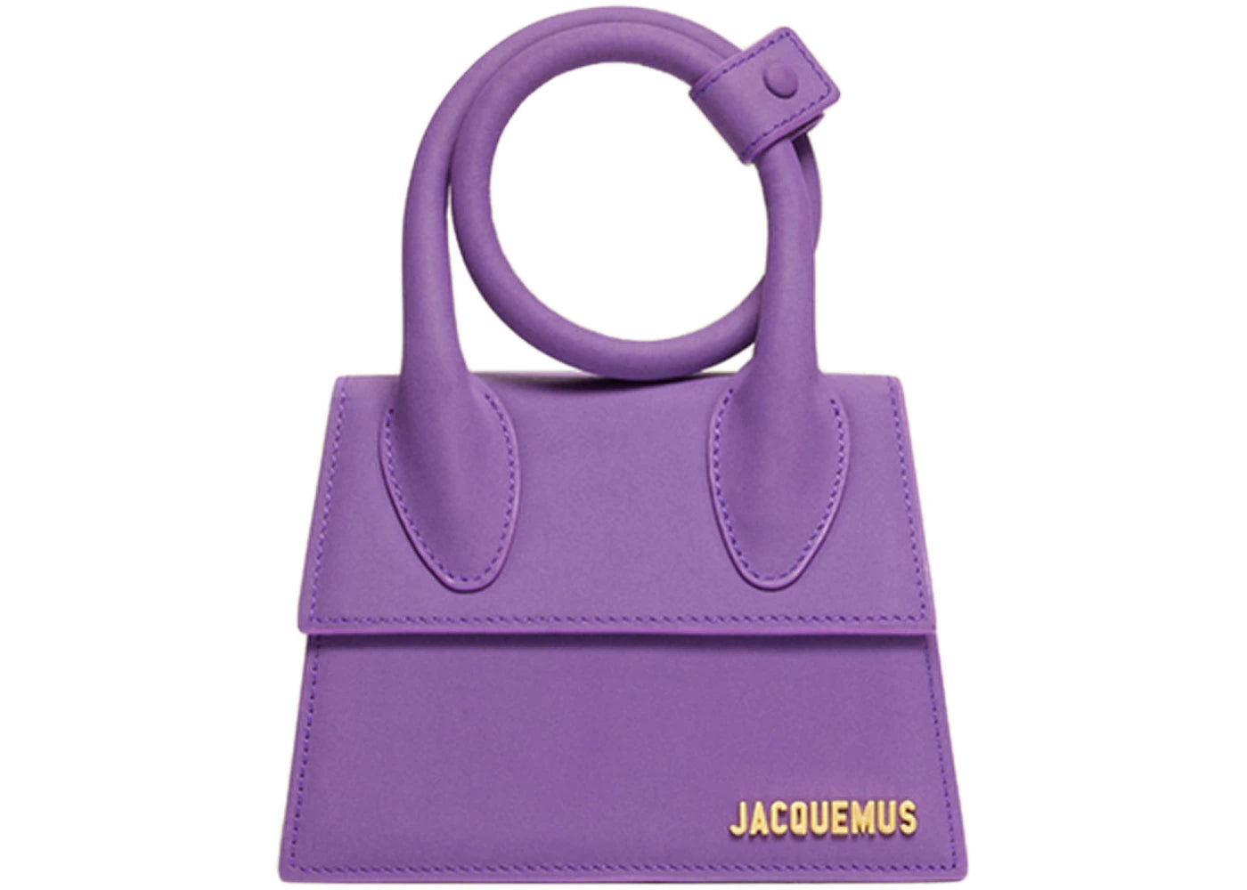 Jacquemus Le Chiquito Noeud Coiled Handbag Purple