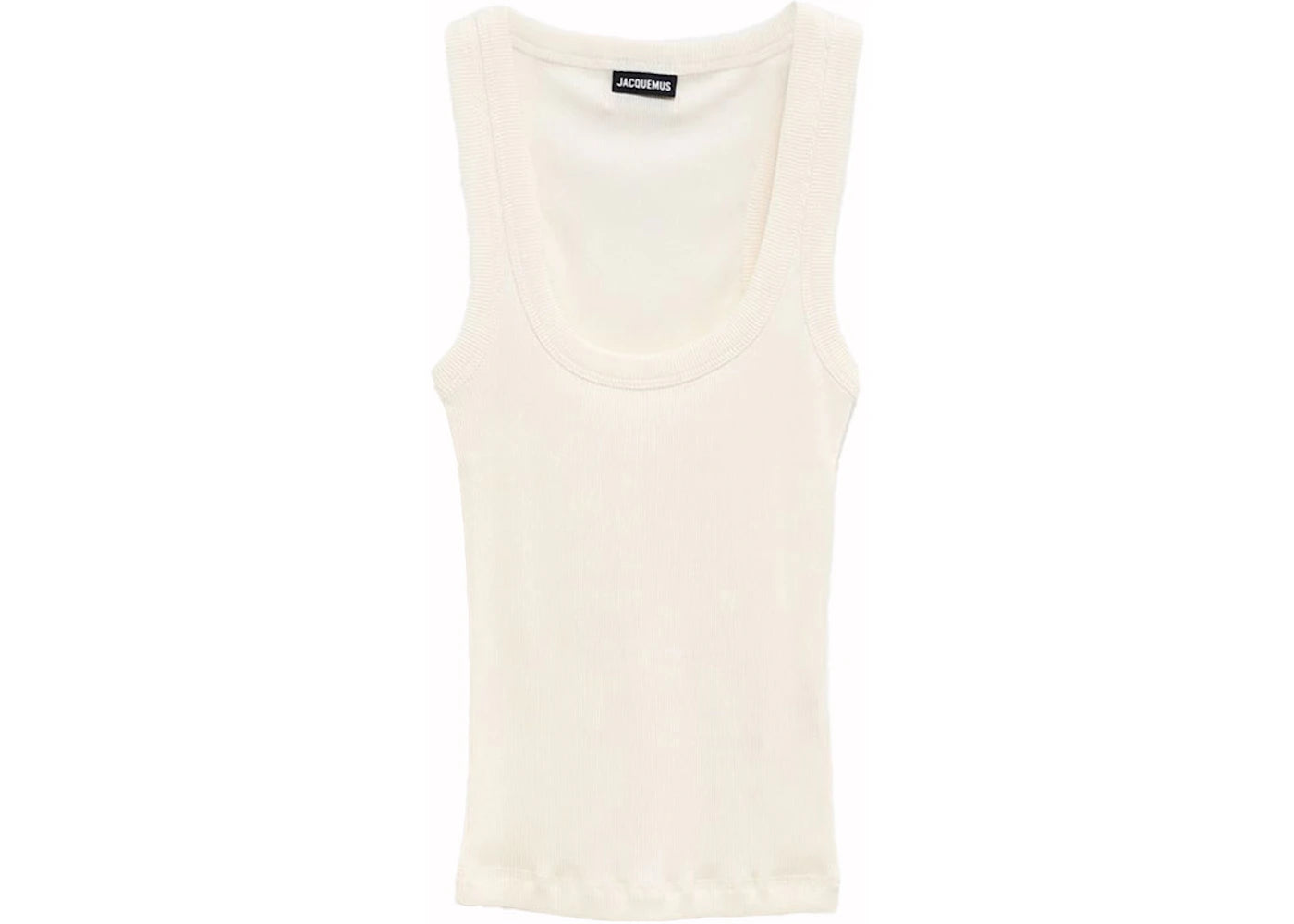 Jacquemus Le Debardeur Gros Grain Tank Top 100 White