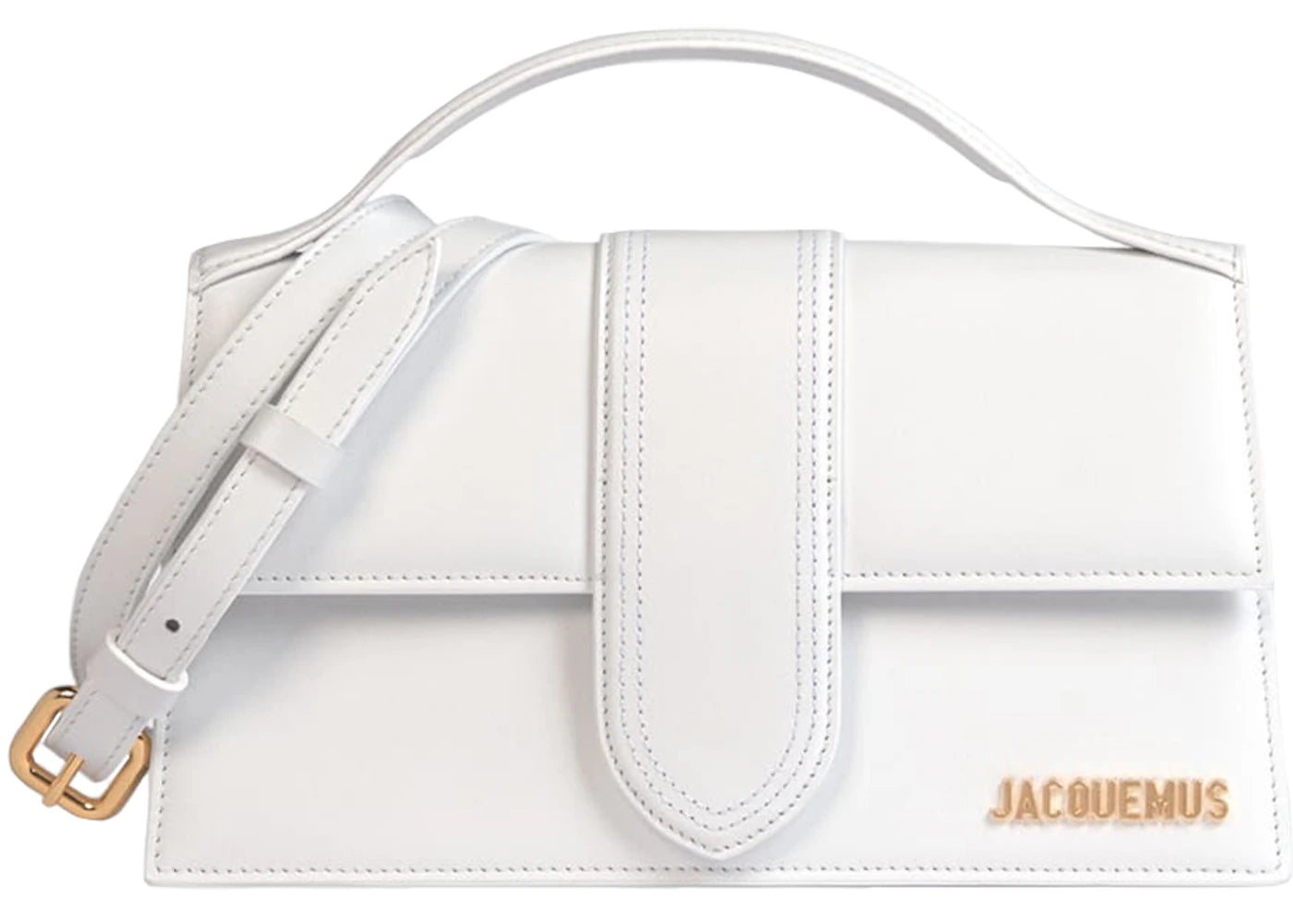 Jacquemus Le Grand Bambino Crossbody Strap Handbag White