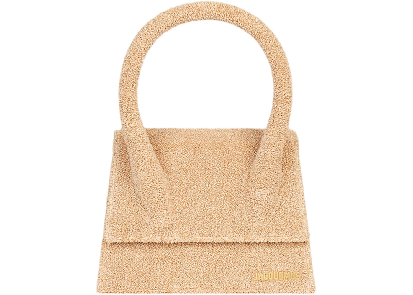 Jacquemus Le Grand Chiquito Signature Handbag Curled Raphia Beige